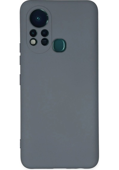Cosmotex Newface İnfinix Hot 11s Kılıf Nano İçi Kadife Silikon - Gri