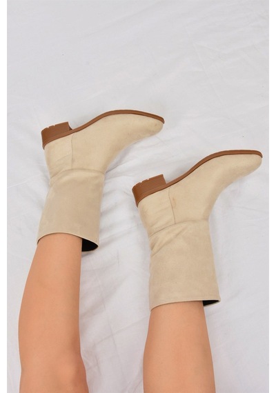Fox Shoes  Ten Süet Düz Taban Günlük Kadın Bot L726597702 Ten-Süet