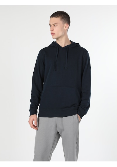 Colin's Regular Fit Kapüşonlu Mavi Erkek Sweatshirt cl1055785_Q1.V2_NAV