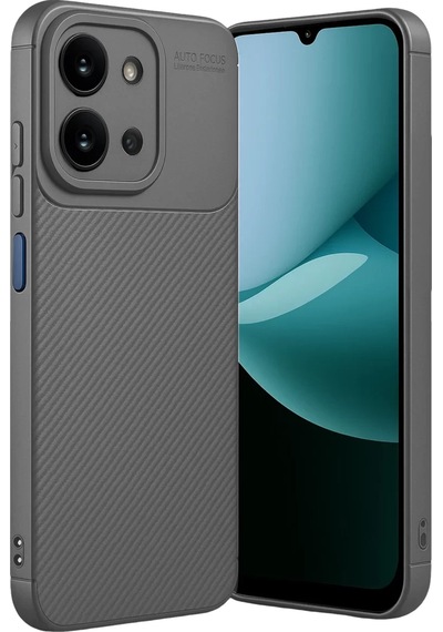 Newface Xiaomi Redmi 15c 4g Auto Focus Karbon Kapak - Gri