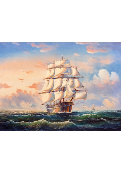 Nova Puzzle 1000 Parça Dalgalı Sularda Yelken Açmak - Yung Chao C