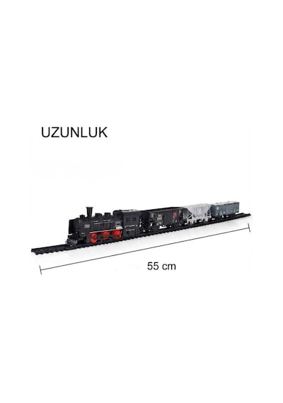 19 Parça Klasik Ekspres Tren Seti - Pilli Oyuncak Eğitici Eğlenceli Tren Ve Ray Seti