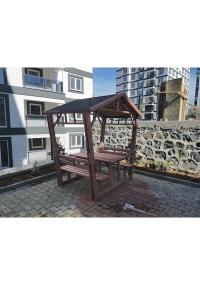 Çardak Bahçe Kamelyası Ahşap P22 Maun
