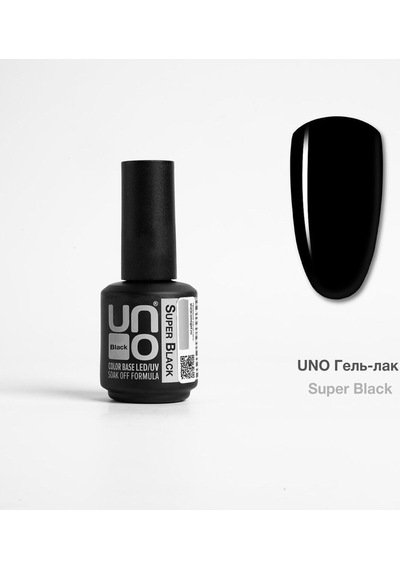 Uno Gel Polish Super Black 15 ML