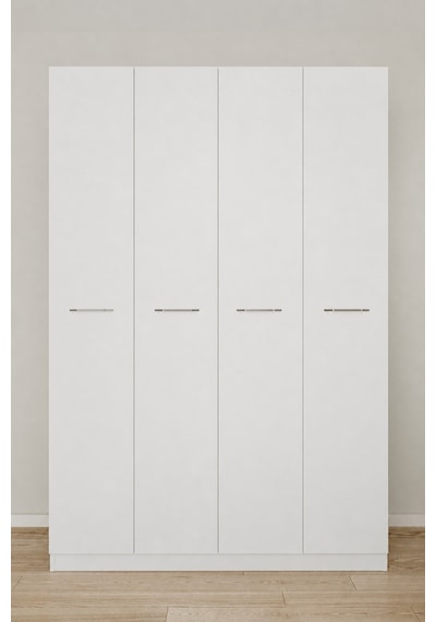 Aeka Ae-3190 Burç 4 Kapaklı Çok Bölmeli Askılı Raflı Ve Çekmeceli 210x140x53cm Gardırop Beyaz Aeka Ae-3190 Burç 4 Kapaklı Çok Bölmeli Askılı Raflı Ve Çekmeceli 210x140x53cm Gardırop Beyaz