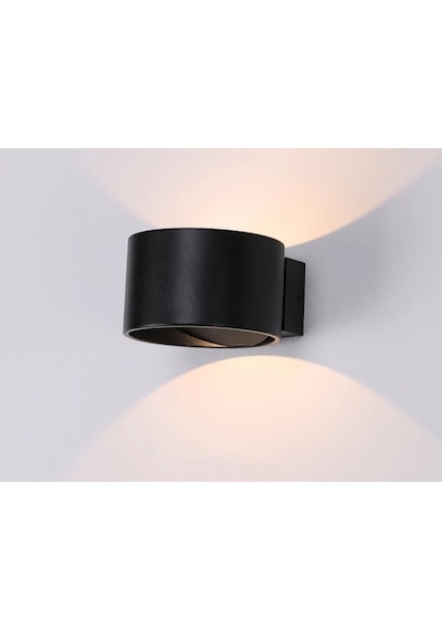 Mylights Siyah Çift Yönlü Led Aplik Beyaz G9 Led Ampul Dahil Beyaz