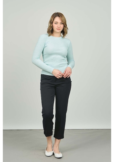 Fashion Friends Kadın Fitilli Bisiklet Yaka Kazak 23k0290k1 Mint