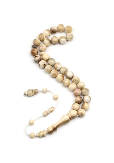 Geyik Boynuzu Tesbih 10 Mm Küre Kesim - T-1703