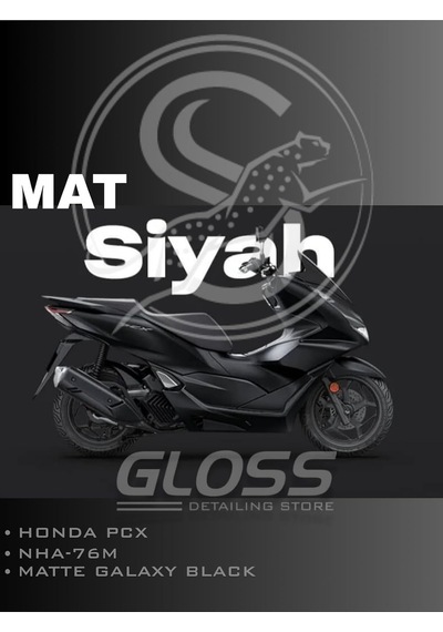 Flea Market Honda Pcx Nha76m Matt Galaxy Black Mat Galaksi Siyah Profesyonel Rötüş Boyası 20ml, Hnha76mmsrb