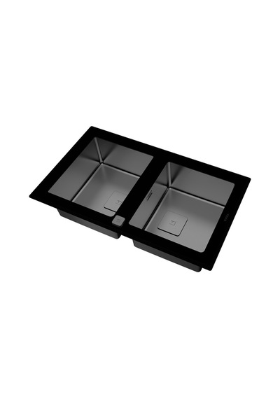 Teka Diamond Rs15 2B 86 (Wst Black) Tek Hazne Ve Tek Damlalıklı Cam Eviye - Tek Hazne Ve Tek Damlalıklı Cam Eviye - 115030017
