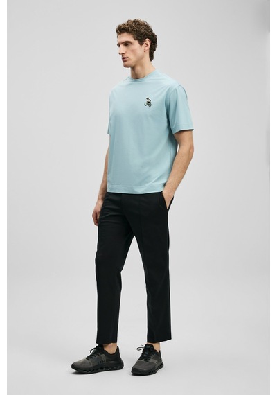Lufian Mario Modern Grafik Erkek T-shirt 111020283 Mavi