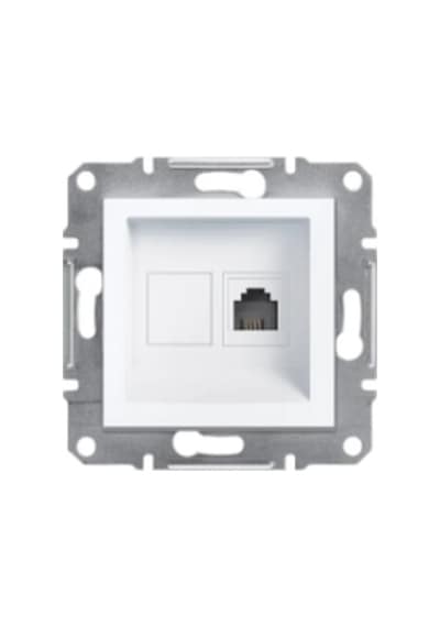 Schneider Eph4170121 Asfora Beyaz 1 Rj11 4 Kontaklı Çerçevesiz