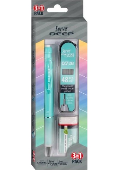 Serve Deep 3'lü Okul Seti Nane Yeşil Yeşil