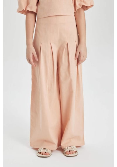 Defacto C0448a8 Ss Wide Leg Geniş Paça Pamuklu Pantolon C0448A8-R5012 Somon