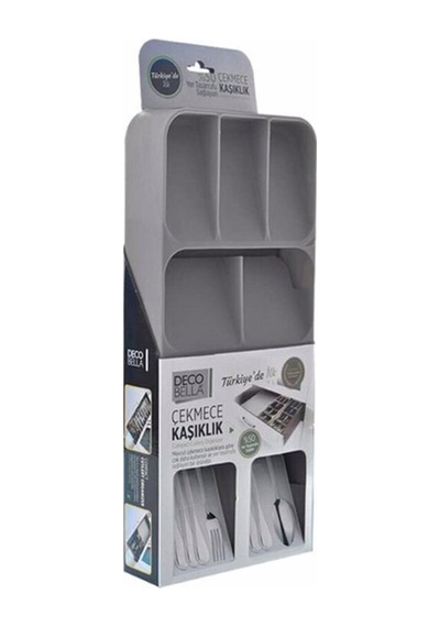 9 Bölmeli Çekmece Kaşıklık Beyaz Beyaz Plastik Beyaz Diğer