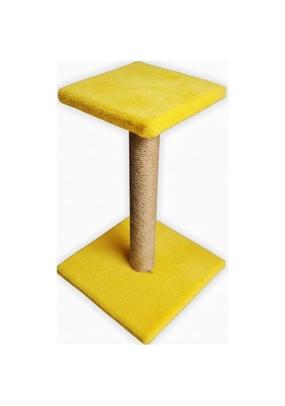 Platform Kedi Tırmalama Tahtası - 52cm, Sarı