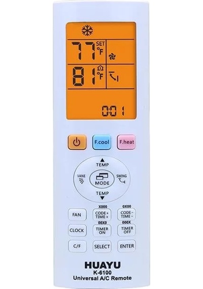 Sh Huayu K-6100 Universal Akıllı Ac Klima Kumandası Najmaddin