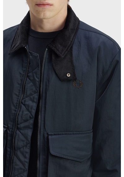 Fred Perry Regular Fit Kadife Yaka Mont Unisex Mont J3316 608 Lacivert
