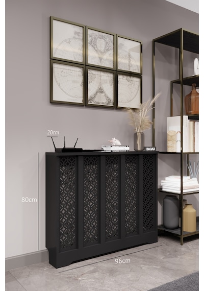 Dekoratif Petek Dolabı Kalorifer Peteği Kapatma Ünitesi Modern Tasarım İç Ölçü 96 Cm Dış Ölçü 100 Cm Petek 96 Siyah D4 Dekoratif Petek Dolabı Kalorifer Peteği Kapatma Ünitesi Modern Tasarım İç Ölçü 96 Cm Dış Ölçü 100 Cm Petek 96 Siyah D4