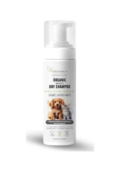 Greenwich Köpek Ve Kedi İçin Durulamaya Gerek Olmayan Lavanta Özlü Temizleme Köpüğü, 150 Ml
