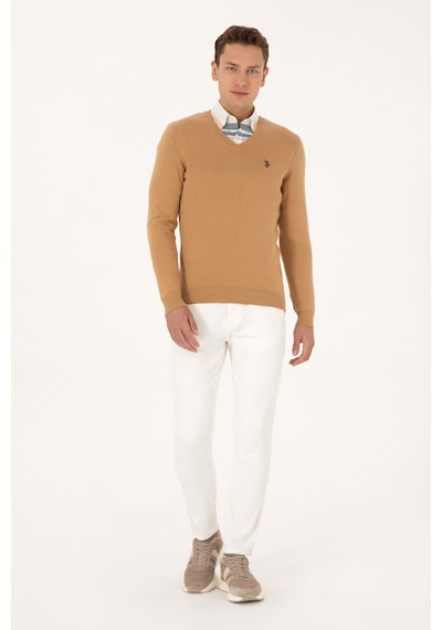 U.S. Polo Assn. U.s. Polo Assn. Erkek Camel Kazak /triko 50313662-vr015