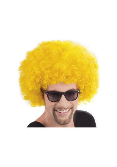 Sarı - 826 - Renk Kıvırcık Afro - Csmo-tex - Bonus Peruk