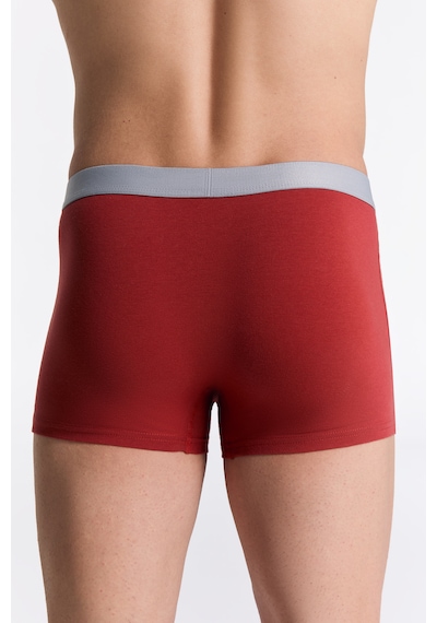 Albero Natur Gots Sertifikalı Organik Pamuk Erkek Trunk Boxer İç Çamaşırı Kırmızı