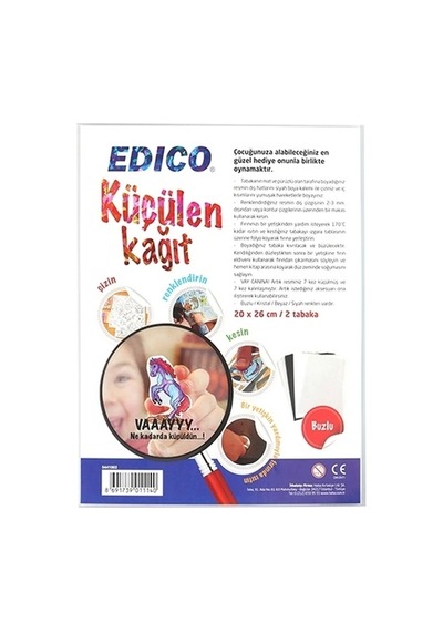 Edico Küçülen Kağıt 2li Paket Buzlu