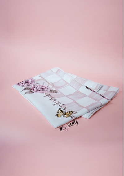Rosadora Dekoratif Runner Sofra Ve Masa Dekoru Beyaz - Pembe