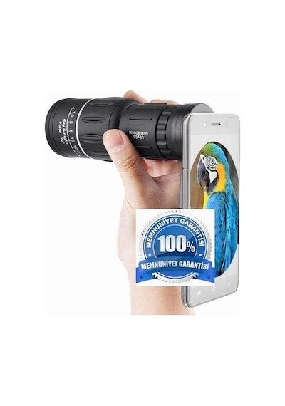 Dürbün Monocular Monoküler  Teleskop Profesyonel Zoom 16x52 Siyah