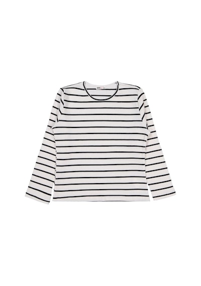 Civil Girls Kalın Çizgili 10-13 Yaş Sweatshirt Ekru