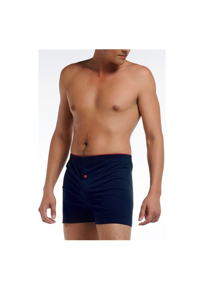 Çift Kaplan Erkek Penye Lacivert Boxer 805