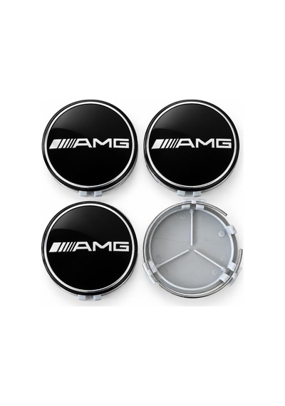Mercedes-benz Amg Uyumlu Jant Göbeği 75 Mm Dış Çap 70 Mm Montaj Klips Çapı 4 Lü Set - 920702258
