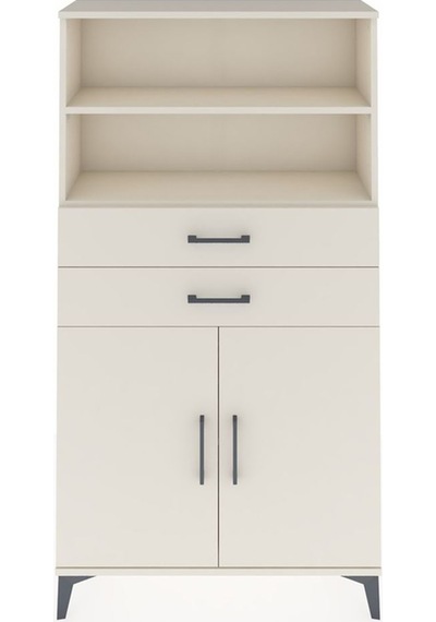 Arges Dolap 3 Raflı 2 Çekmeceli 2 Kapaklı 88x30x163 Aytaşı-ay... Aytaşı