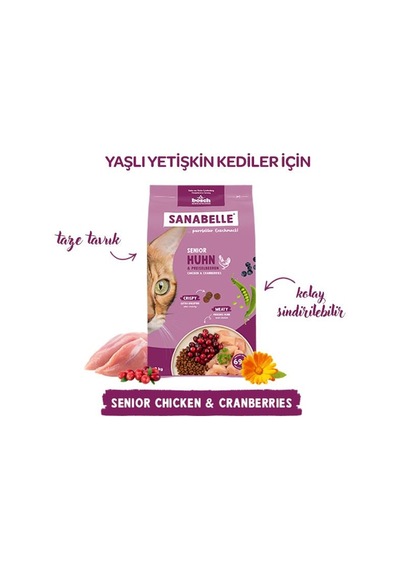 Sanabelle Senior Tavuklu Yaşlı Kedi Maması 8 Kg