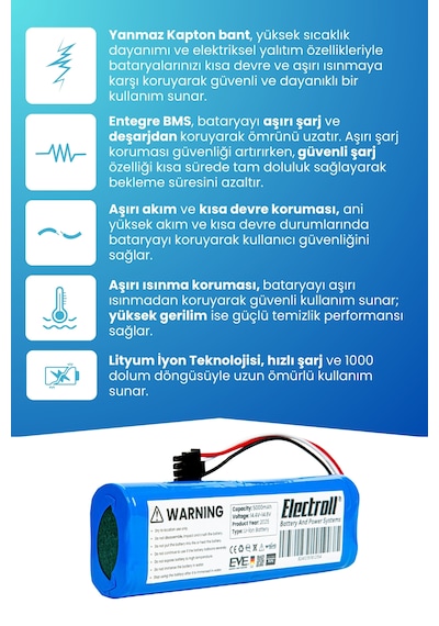 Philips Xu3110/02 Aqua 3000 Serisi Uyumlu Batarya 5000mah