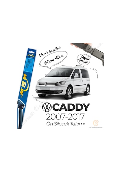 RBW Volkswagen Caddy 2007 - 2017 Ön Muz Silecek Takım