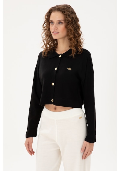 U.s. Polo Assn. Kadın Siyah Hırka Triko 50297152-vr046 Siyah