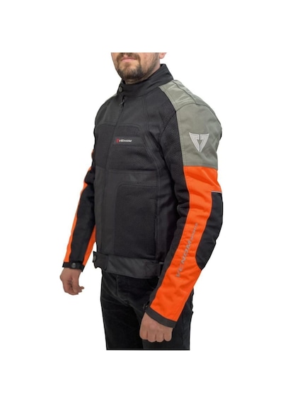 Venom Erkek Dynamic Siyah Gri Turuncu Motosiklet Montu 4 Mevsim Kalıplar Dardır Büyük Sipariş Veriniz