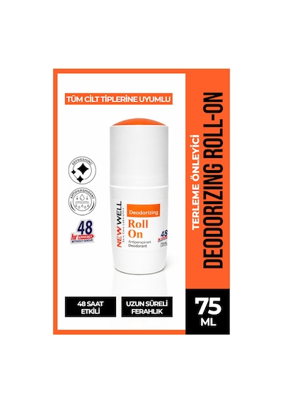 Deodorizing Roll On Terleme Önleyici Koltuk Altı Roll On Turuncu 75 Ml