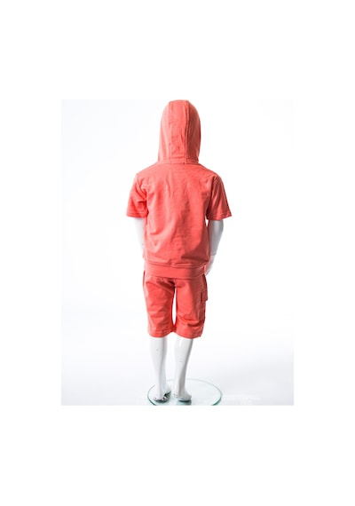 Xo Kids Erkek Çocuk Yazlık 2li Alt Üst Takım Tişort + Şort 2-7 Yaş 3222 Coral