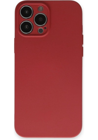 Newface - 977 - Apple iPhone Uyumlu 13 Pro Kılıf Nano İçi Kadife Silikon - Csmo-tex - - Kiremit