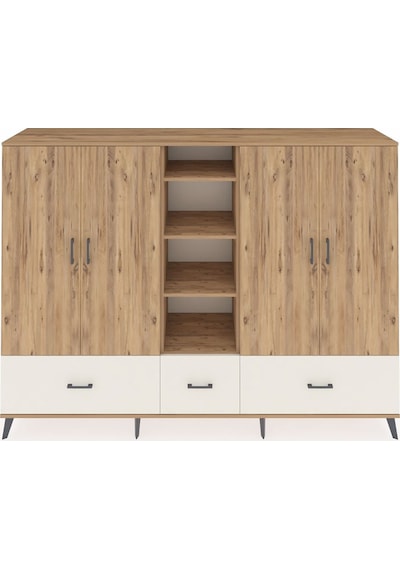 Hyperion Dolap 12 Raflı 3 Çekmeceli 4 Kapaklı 220x44x163 Çam-çam/ Çam-çam/aytaşı Hyperion Dolap 12 Raflı 3 Çekmeceli 4 Kapaklı 220x44x163 Çam-çam/ Çam-çam/aytaşı