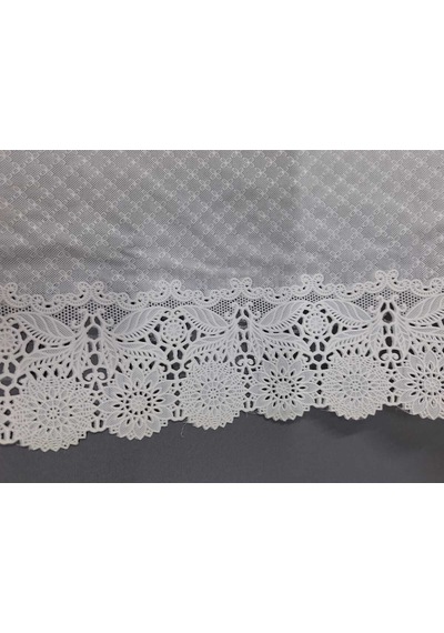 Pvc Küpür Dantel Raf Ve Dolap Örtüsü Runner Beyaz 28kpr5024 Beyaz