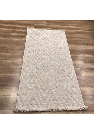 Hoom Rugs Mind 1118 Bej Modern İskandinav Kaymaz Taban Halı Bej