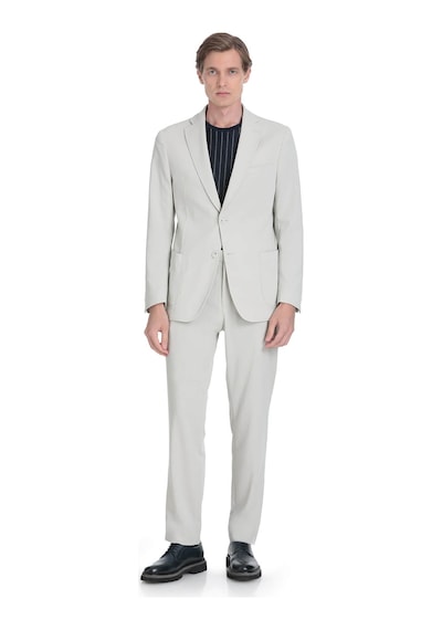 Hatemoğlu Keten Slim Fit Mono Yaka Casual Takım Elbise 36436 Keten D.