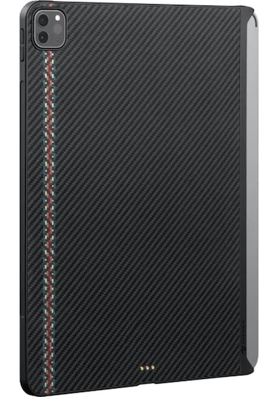 Apple Uyumlu iPad  Pro 11 2020 2.nesil Kılıf Aramid Fiber Pitaka Ultra-slim Classic Serisi Siyah-kırmızı