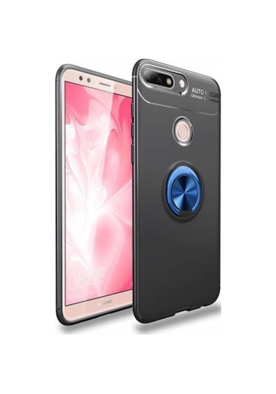 Huawei Honor 7C Kilif Yüzüklü Tam Korumali Silikon Kapak 418751238