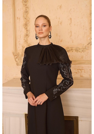 Senna Rebeca Dress Siyah Siyah