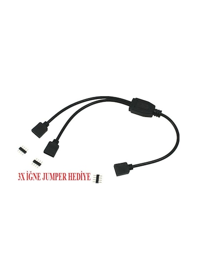 Rgb Şerit Led Çoklayıcı Splitter 4374P Tek Kumanda 2 Çıkış Ekleme